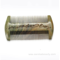 Green sandalwood double side beard comb